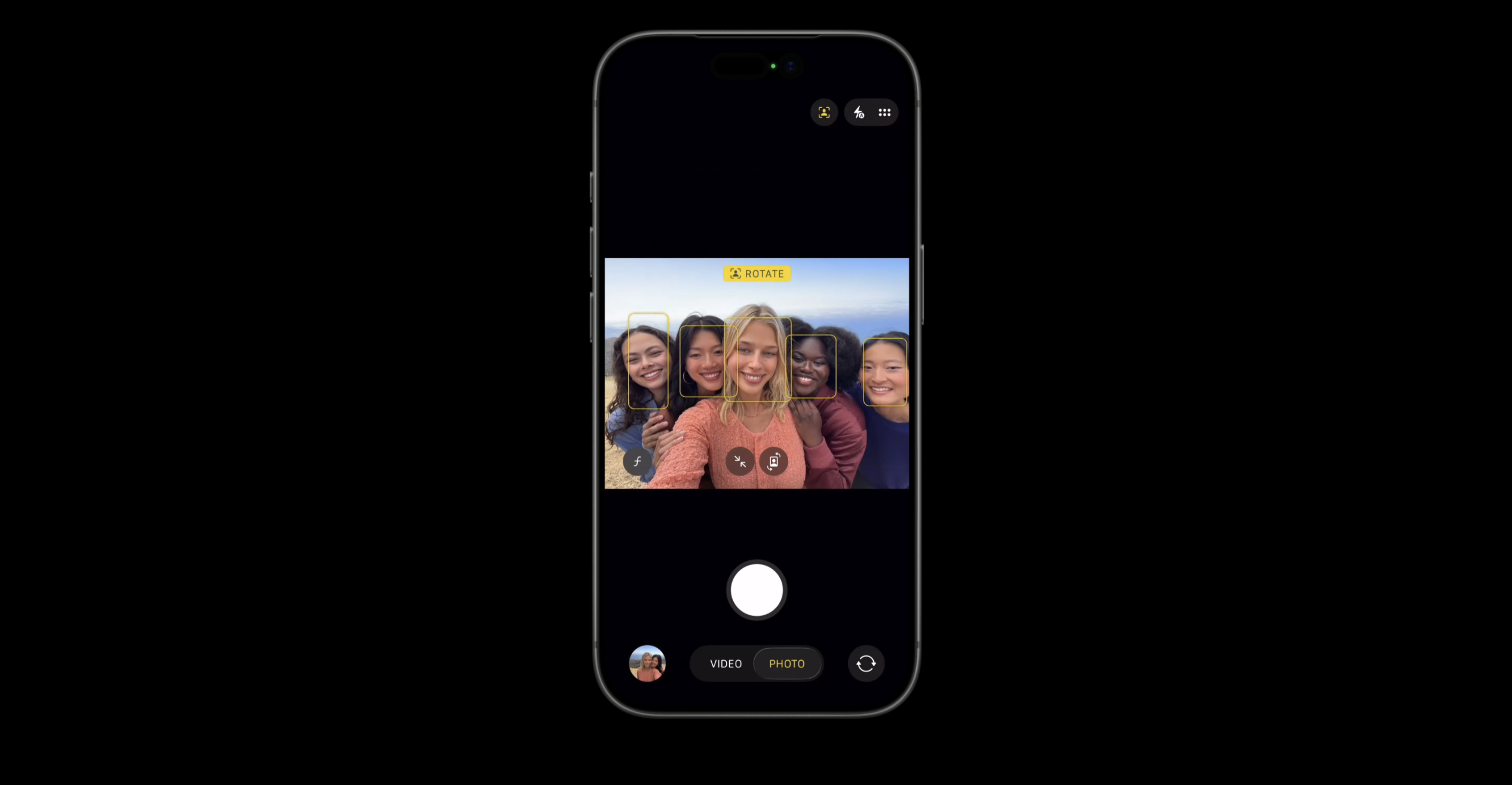 фронтальная камера iPhone 17 Pro